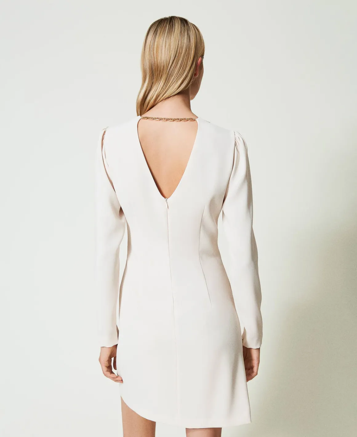 TWINSET Milano Abito Corto Con Catena Oval T | Vestiti Da Cerimonia | Vestiti Corti