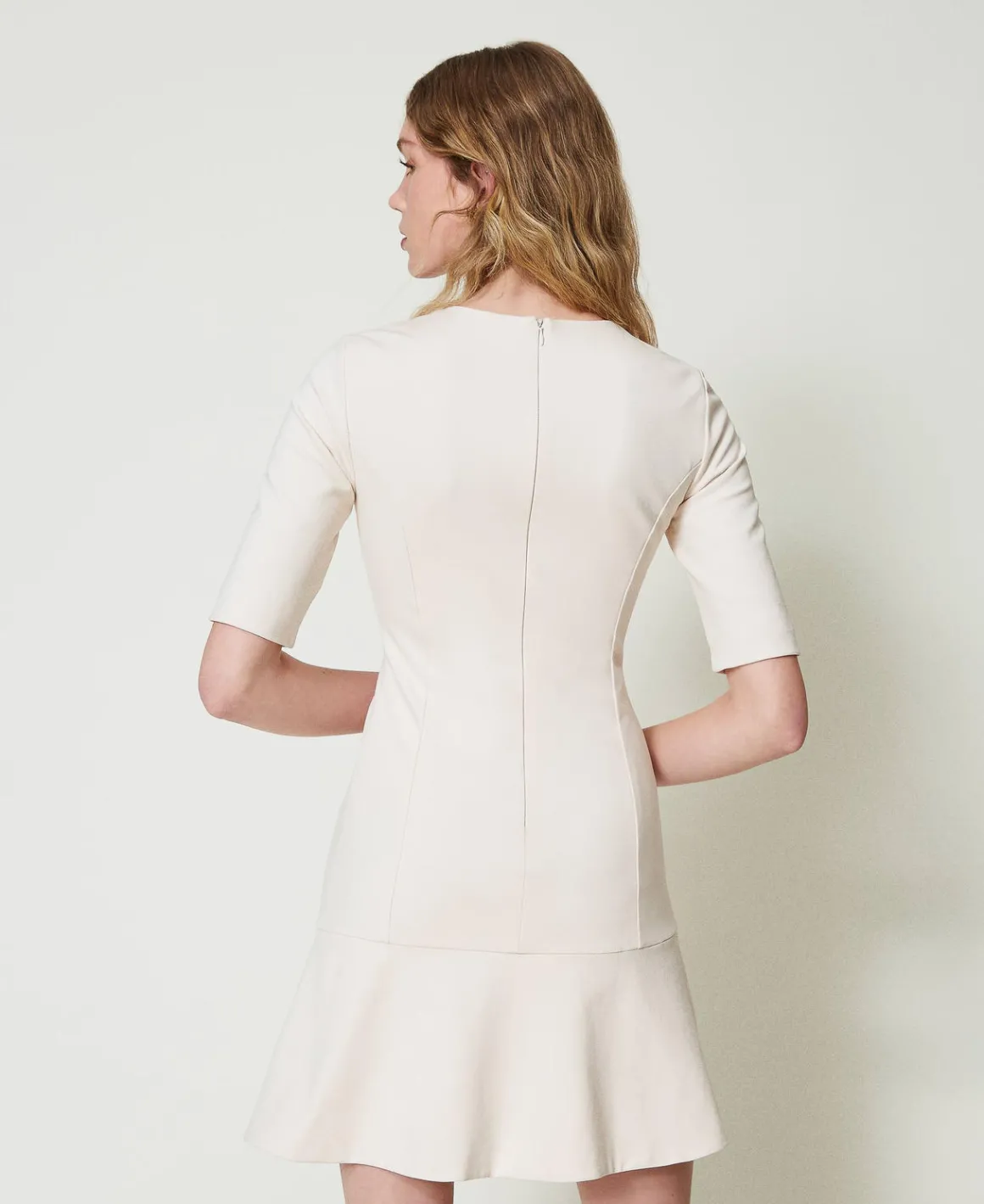 TWINSET Milano Abito Corto Con Cinturino Oval T | Vestiti Da Cerimonia | Vestiti Corti