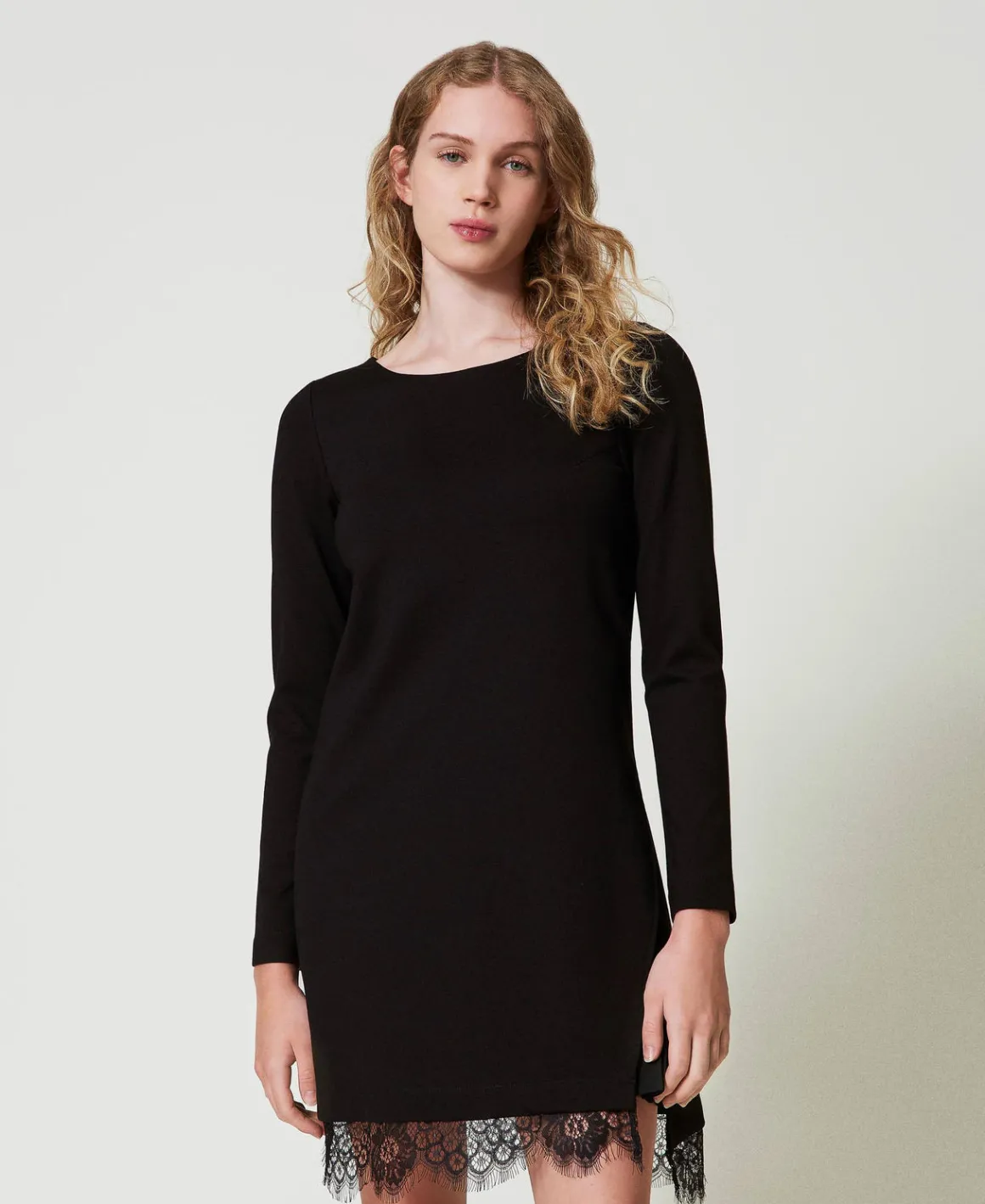 TWINSET Milano Abito Corto Con Pizzo | Vestiti Corti