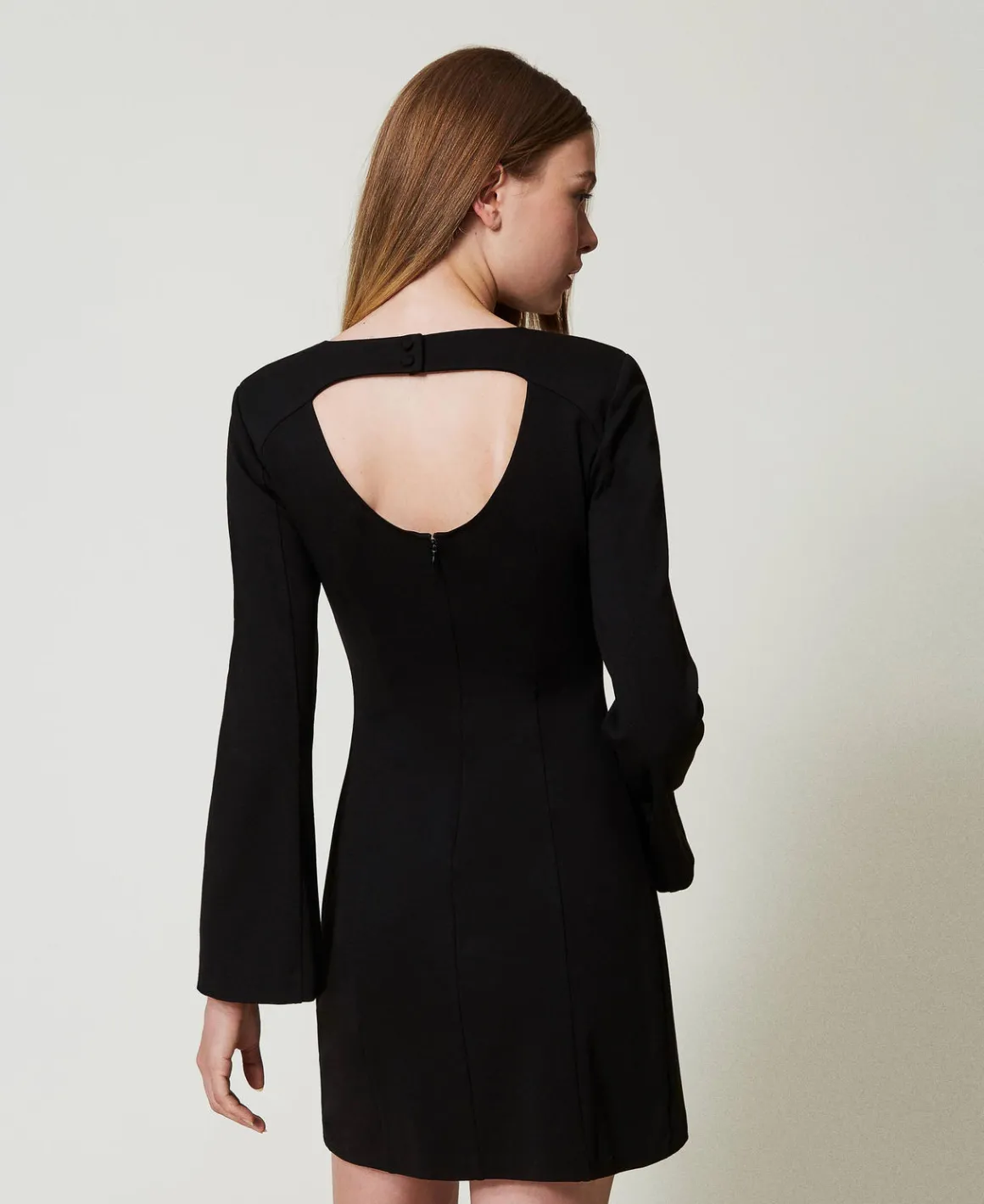 TWINSET Milano Abito Corto Con Spilla In Strass | Vestiti Corti