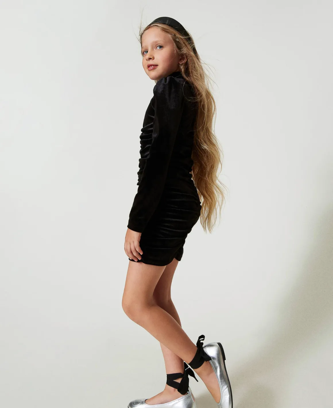 TWINSET Milano Abito Corto In Ciniglia Con Arricciature | Vestiti