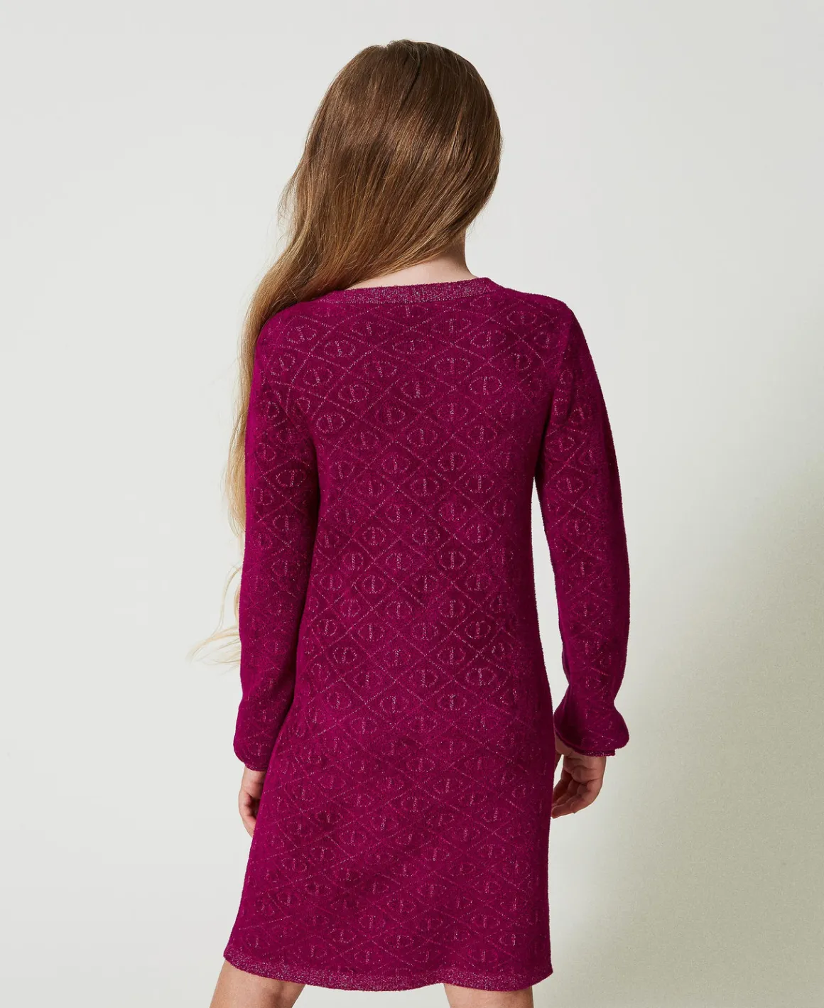 TWINSET Milano Abito Corto In Maglia Jacquard Con Oval T | Vestiti