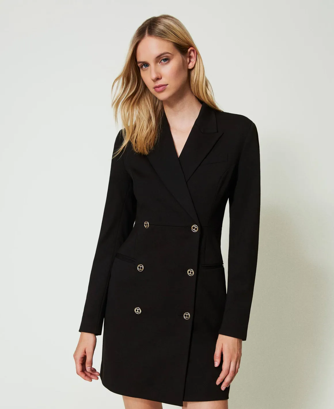 TWINSET Milano Abito Corto Robe Manteau Doppiopetto | Vestiti Da Cerimonia | Vestiti Eleganti