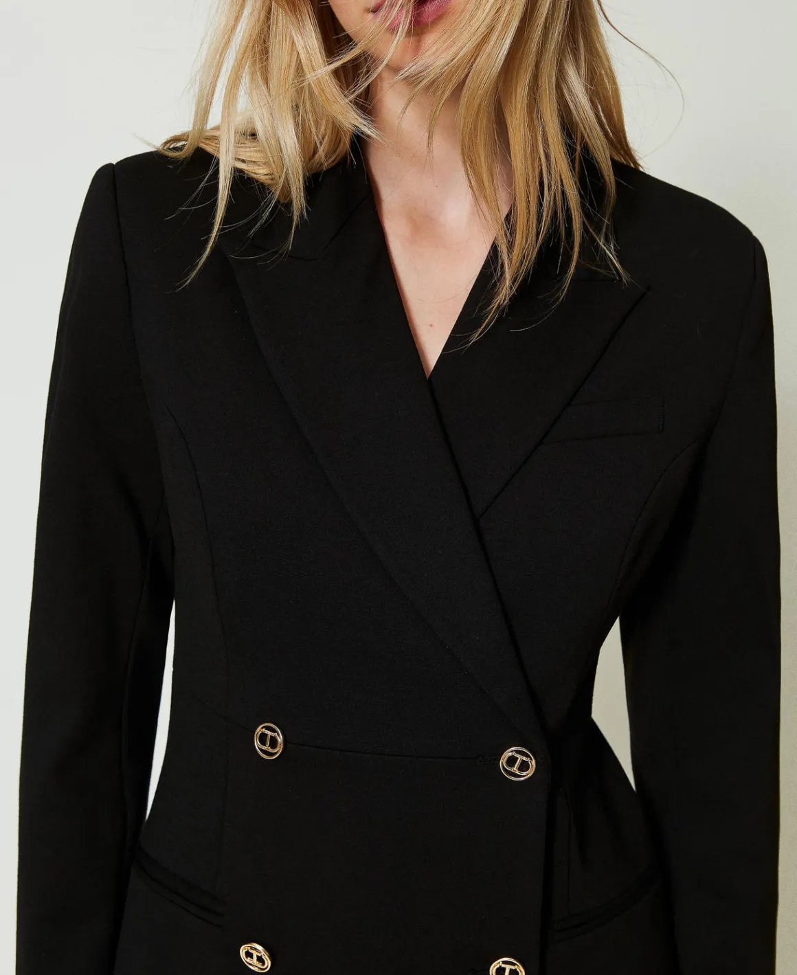 TWINSET Milano Abito Corto Robe Manteau Doppiopetto | Vestiti Da Cerimonia | Vestiti Eleganti