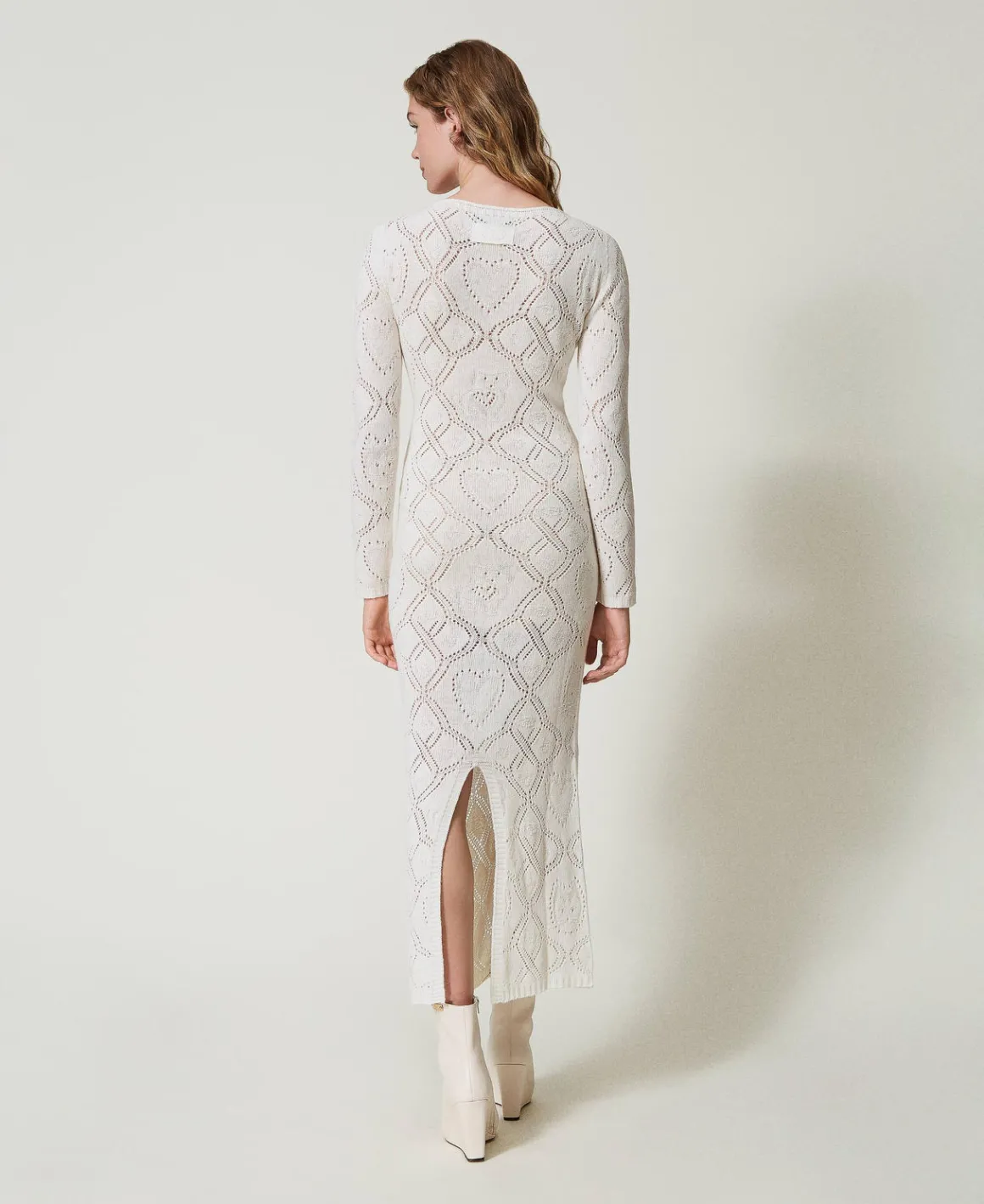 TWINSET Milano Abito Lungo Seamless In Filato Treeblend | Vestiti Eleganti | Vestiti In Maglia
