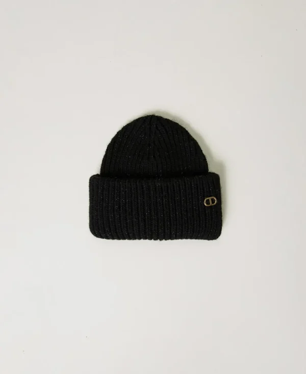 TWINSET Milano Berretto In Maglia A Costine Con Oval T | Cappelli