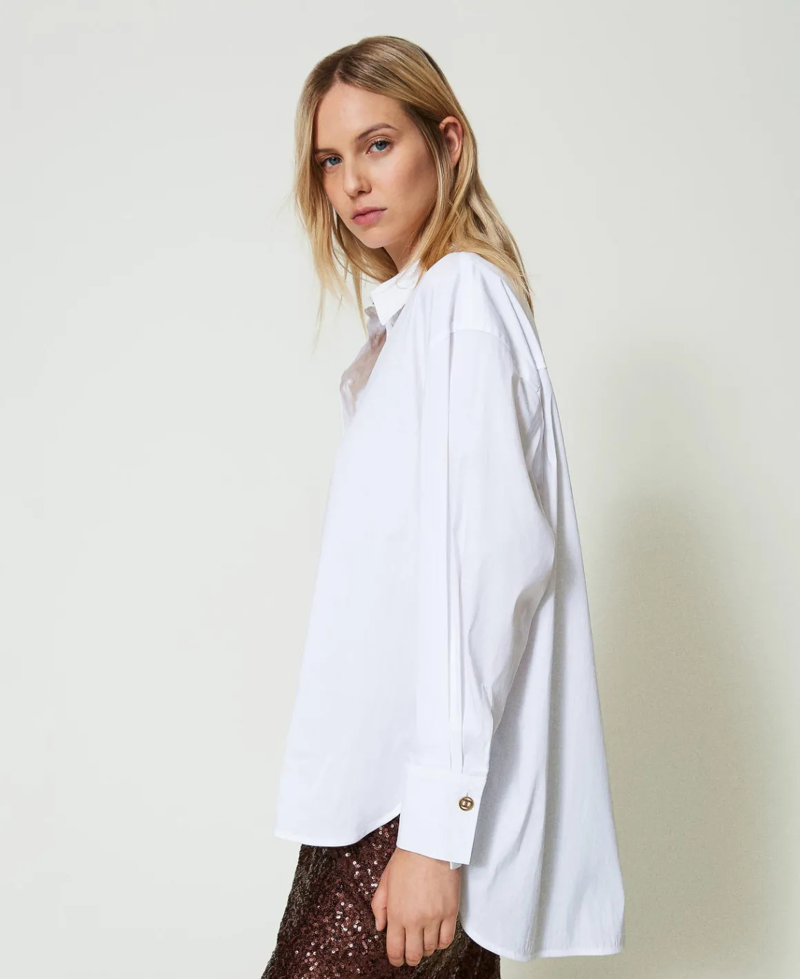 TWINSET Milano Blusa A Polo In Popeline | Bluse E Camicie