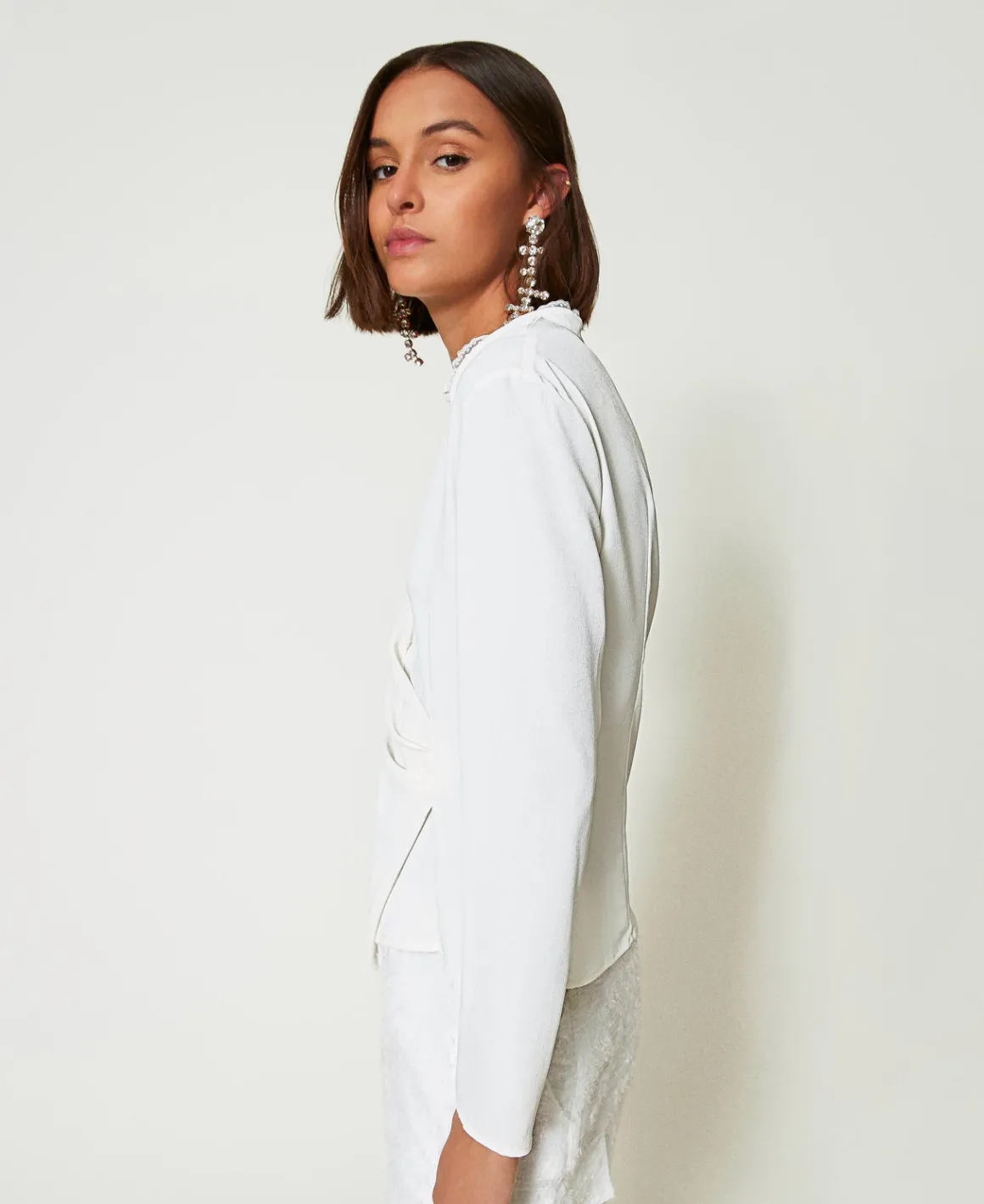 TWINSET Milano Blusa In Crêpe De Chine Riciclato | Bluse E Camicie