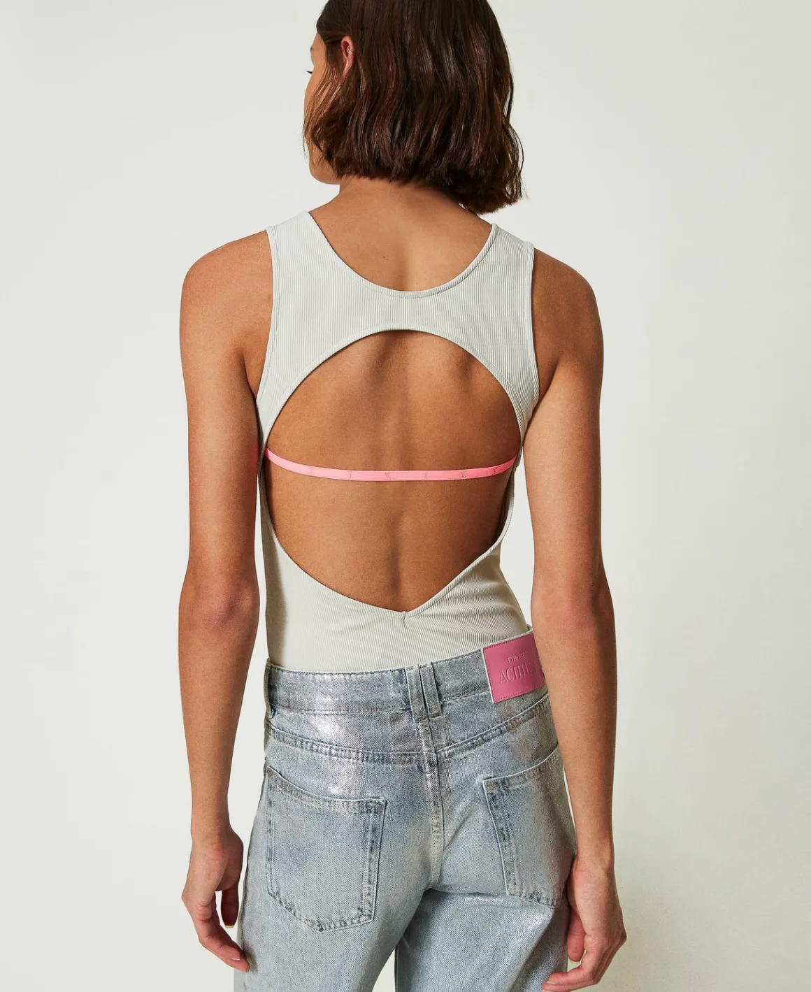 TWINSET Milano Body MYFO A Costine Con Logo | T-Shirt E Top