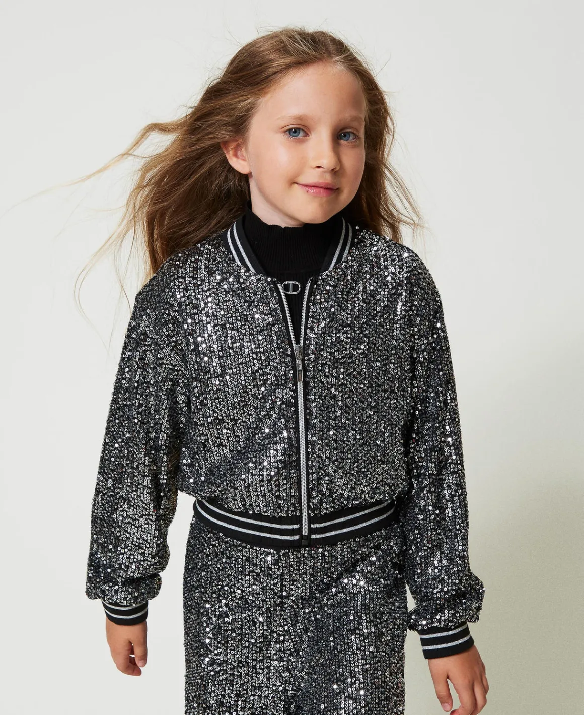 TWINSET Milano Bomber In Full Paillettes | Giacche E Capispalla