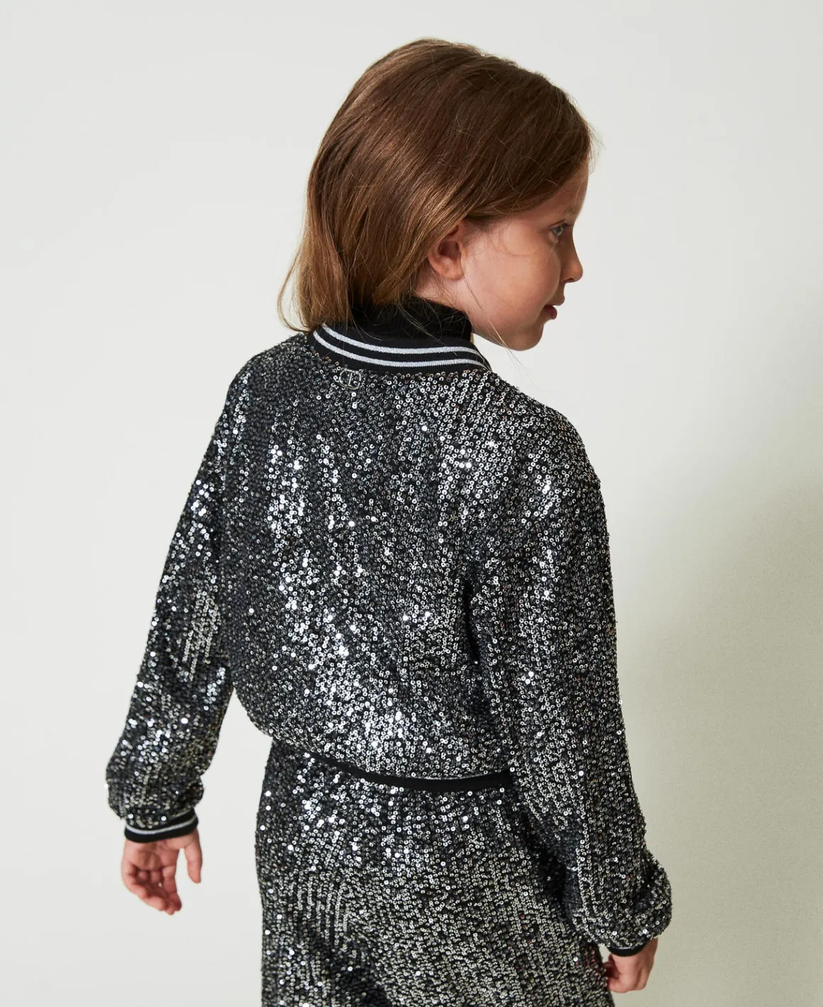 TWINSET Milano Bomber In Full Paillettes | Giacche E Capispalla