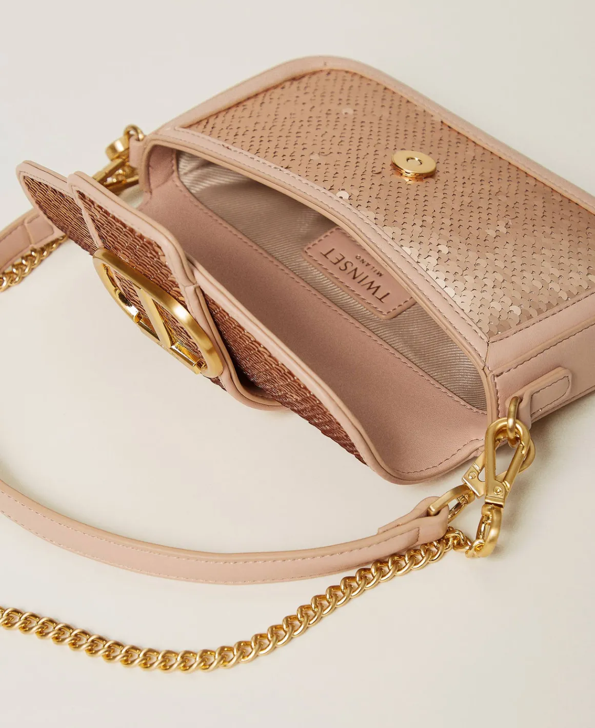 TWINSET Milano Borsa A Tracolla 'Amie' Con Paillettes | Borse A Mano | Borse A Spalla