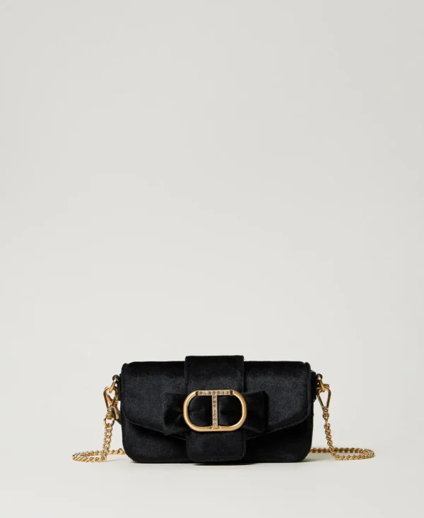 TWINSET Milano Borsa A Tracolla 'Amie' Piccola In Velluto Ricamato | Borse A Mano | Borse A Spalla