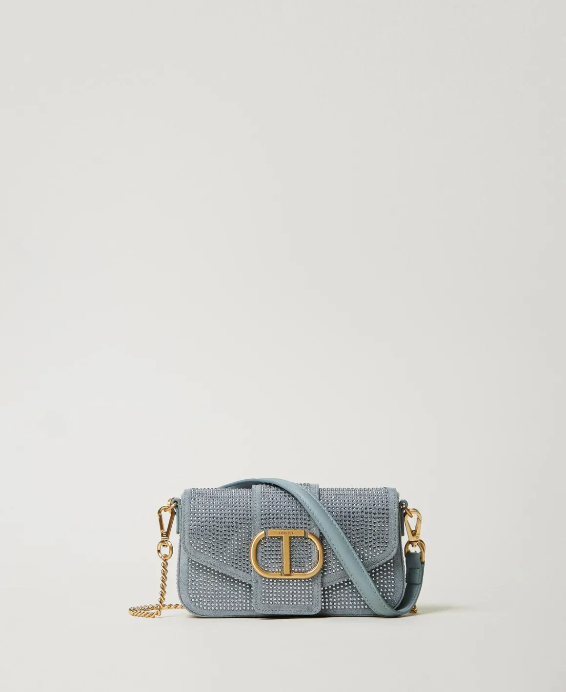 TWINSET Milano Borsa A Tracolla 'Amie' Piccola Con Strass | Mini Borse | Borse A Mano