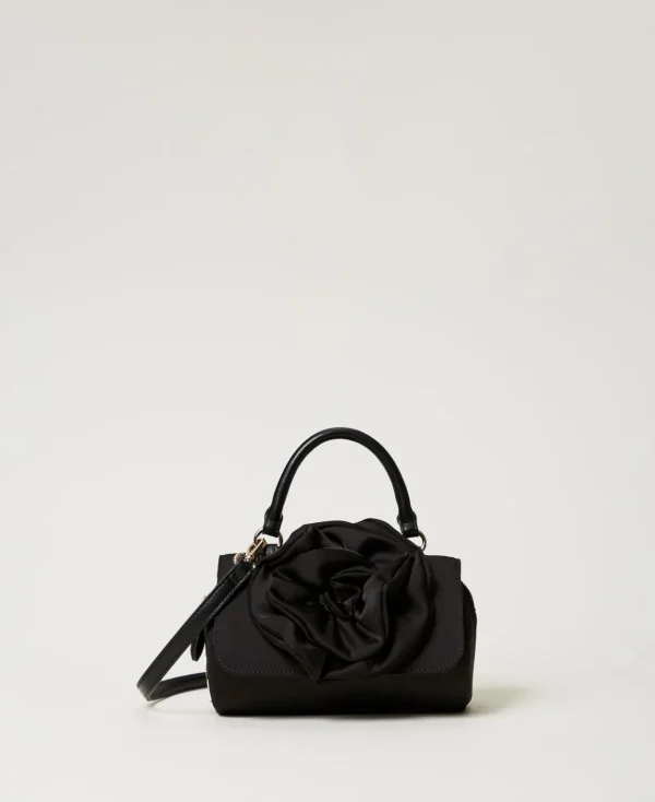 TWINSET Milano Borsa A Tracolla Con Maxi Fiore | Borse A Mano | Borse A Spalla