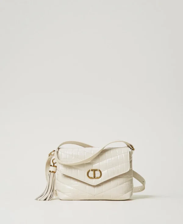 TWINSET Milano Borsa A Tracolla 'Dreamy' Piccola In Pelle Stampa Cocco | Mini Borse | Borse A Spalla