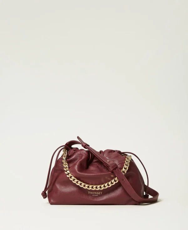 TWINSET Milano Borsa A Tracolla In Pelle Con Coulisse | Borse A Mano | Borse A Spalla