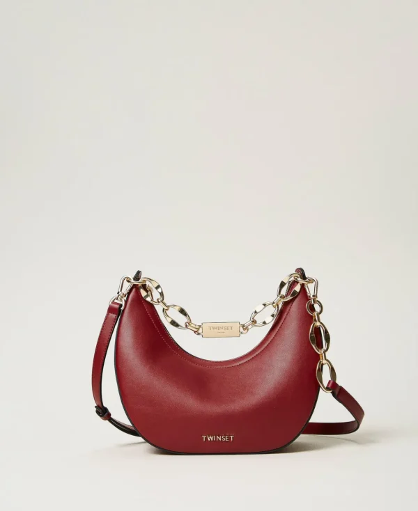 TWINSET Milano Borsa A Tracolla ‘Miss Twinset’ Con Catena Logo | Borse Hobo | Borse A Spalla