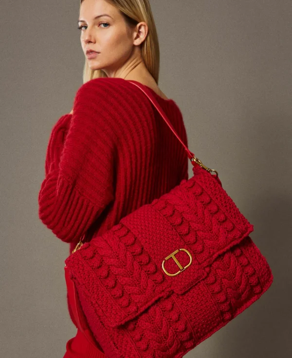 TWINSET Milano Borsa A Tracolla Tricot 'Emma' | Borse A Mano | Borse A Spalla