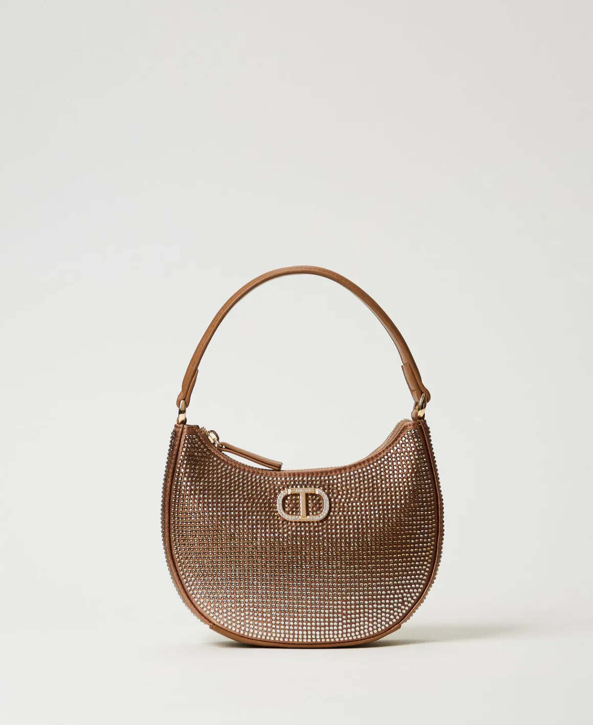 TWINSET Milano Borsa Hobo ‘Moon’ Con Strass | Borse Hobo | Borse A Mano