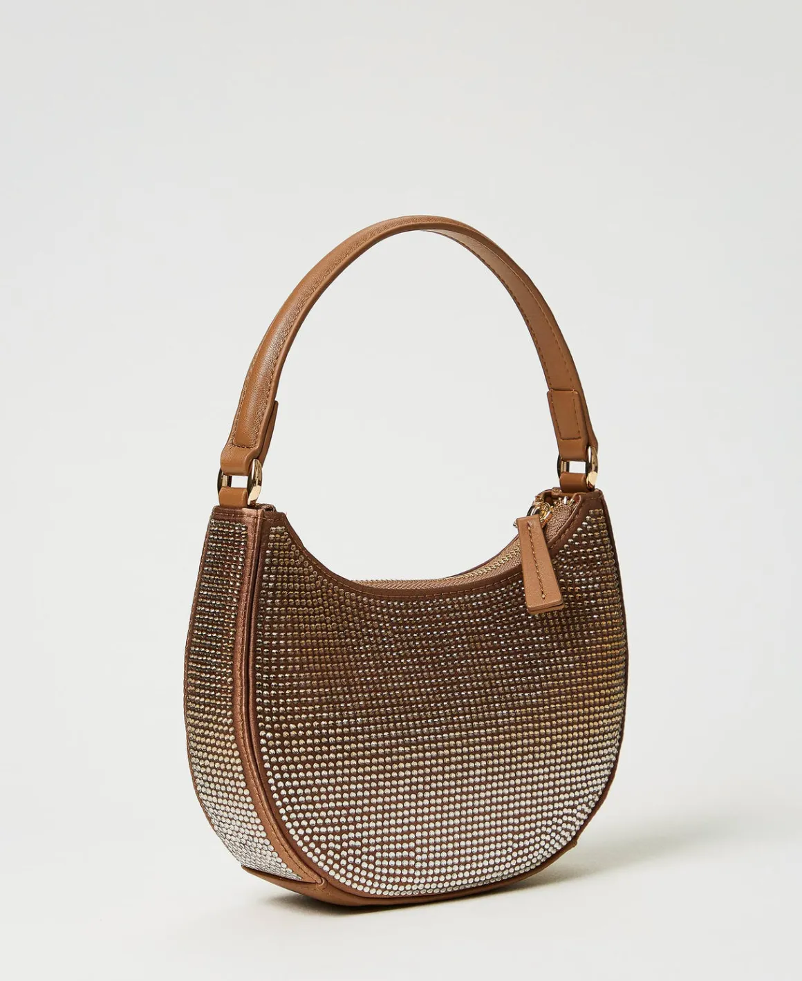 TWINSET Milano Borsa Hobo ‘Moon’ Con Strass | Borse Hobo | Borse A Mano