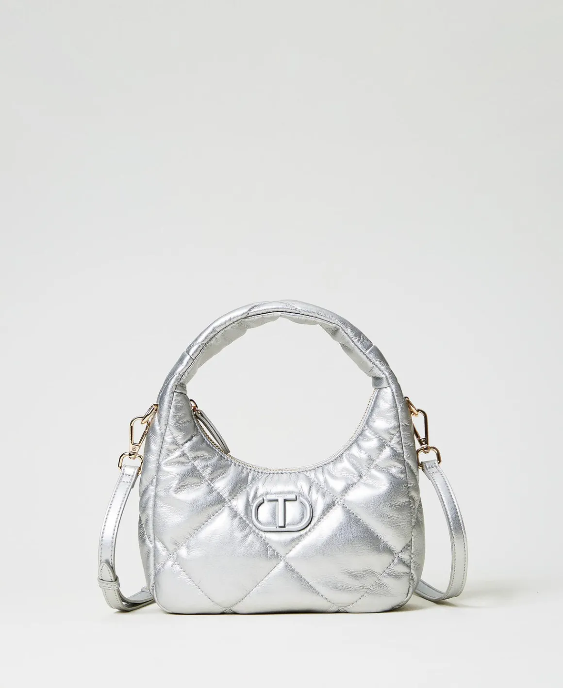 TWINSET Milano Borsa Hobo Piccola Quilted Imbottita | Mini Borse | Borse Hobo
