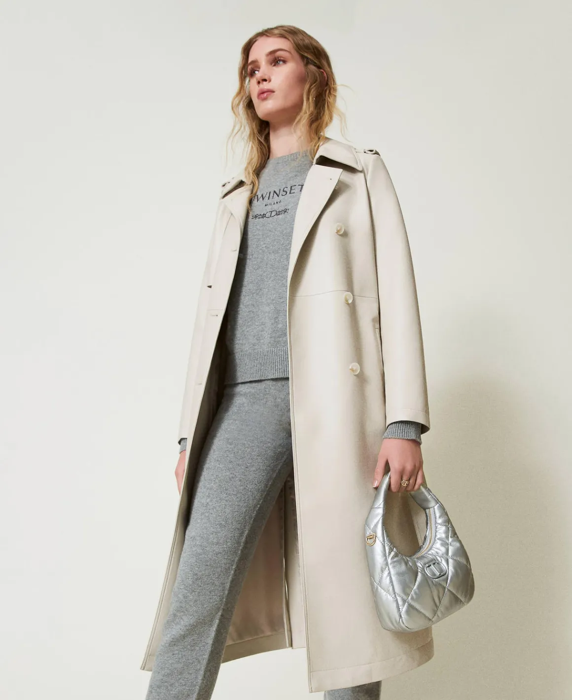 TWINSET Milano Borsa Hobo Piccola Quilted Imbottita | Mini Borse | Borse Hobo