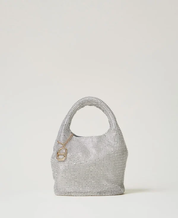 TWINSET Milano Borsa 'Rendez-Vous' In Strass E Charm Oval T | Mini Borse | Borse A Mano