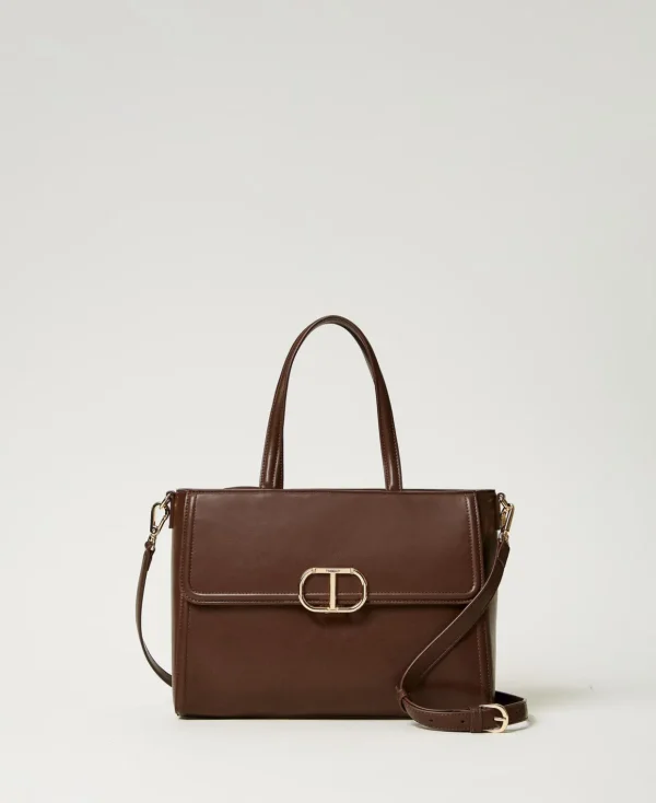 TWINSET Milano Borsa Shopper ‘Brera’ Con Apertura Oval T | Borse Shopping | Borse A Mano