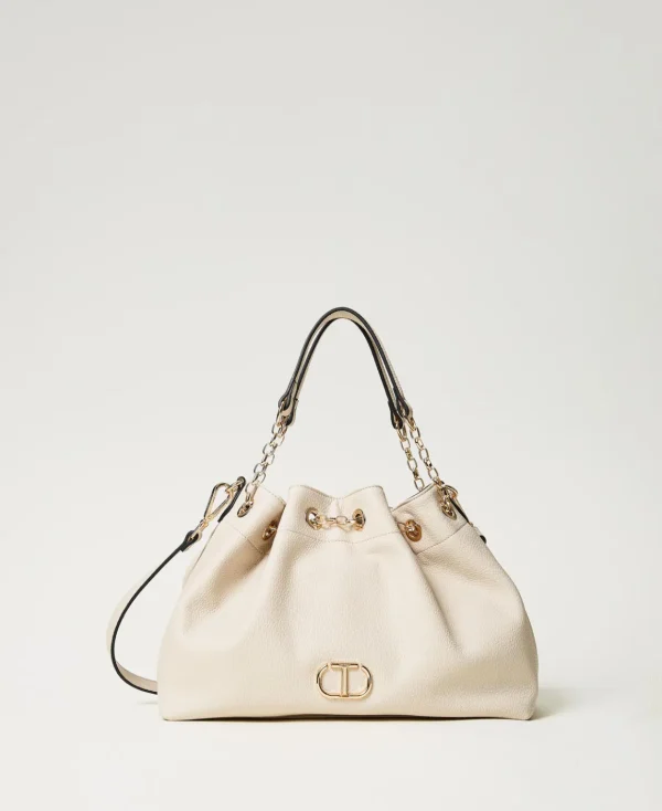 TWINSET Milano Borsa Shopper Con Oval T E Manici Coulisse | Borse Shopping | Borse A Mano