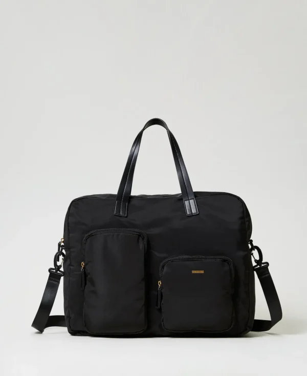 TWINSET Milano Borsa Shopper In Tessuto Tecnico | Borse A Mano | Borse A Spalla