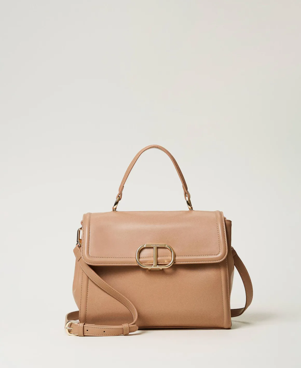 TWINSET Milano Borsa Top Handle ‘Brera’ Con Apertura Oval T | Borse A Mano | Borse A Spalla