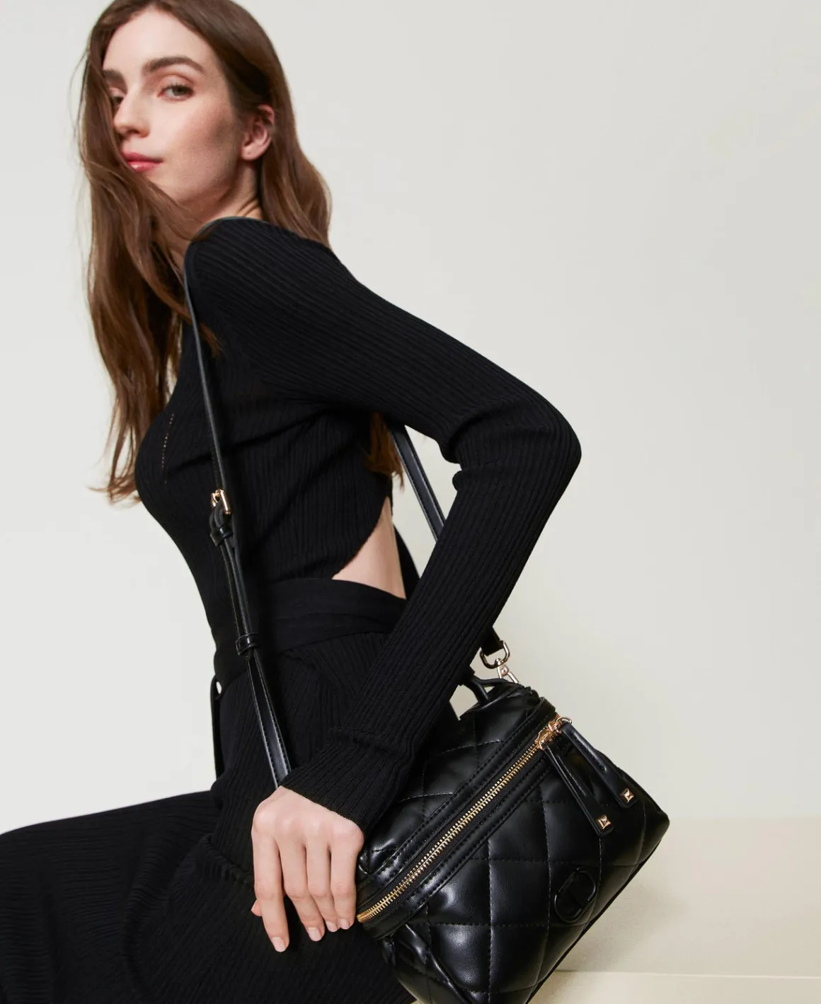 TWINSET Milano Borsa Top Handle ‘Cécile’ Piccola Trapuntata | Mini Borse | Borse A Mano
