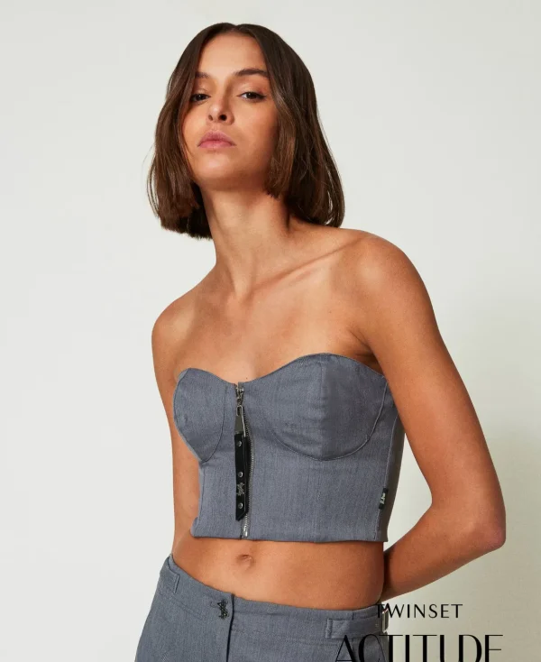TWINSET Milano Bustino MYFO Con Ricamo | T-Shirt E Top