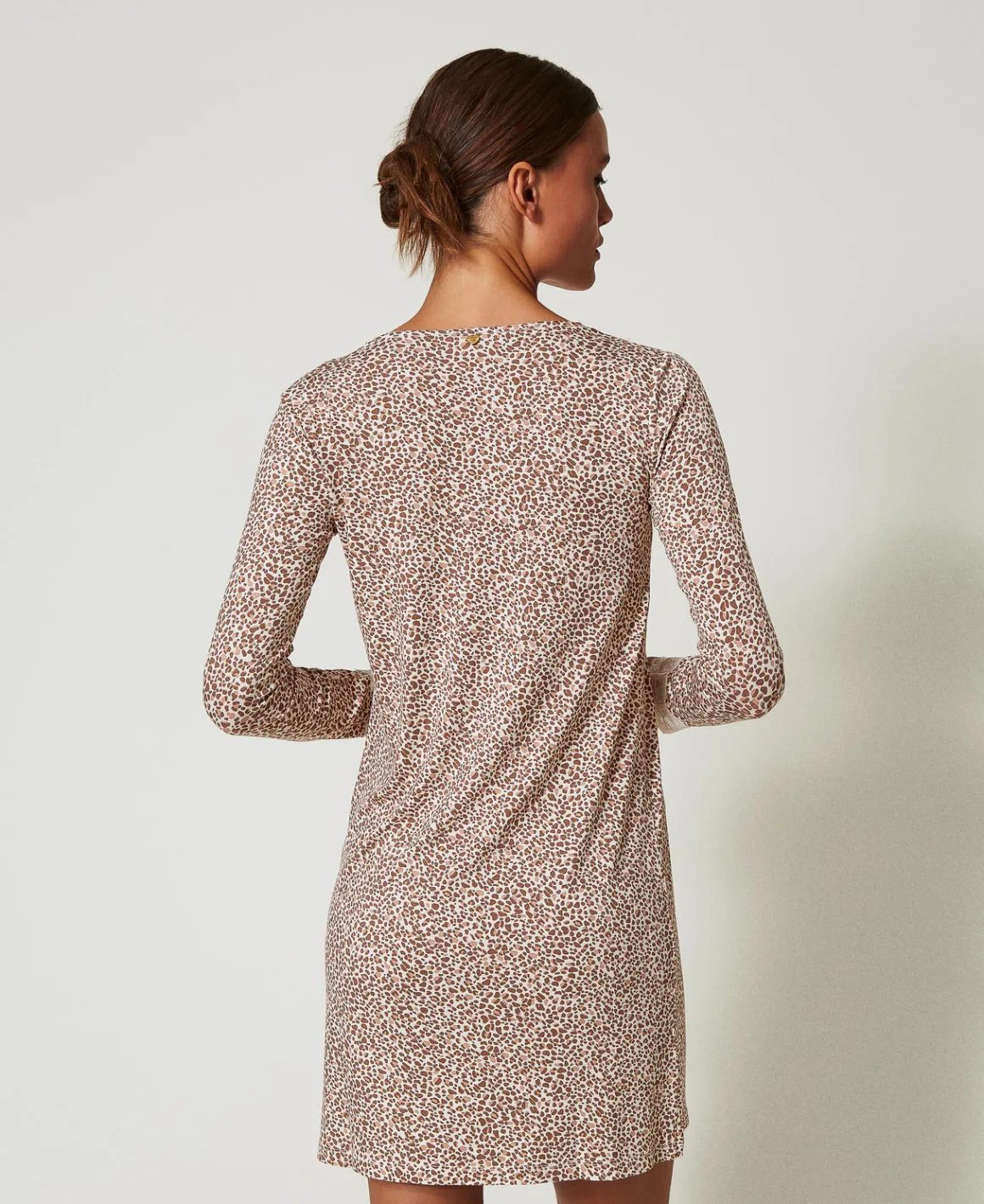 TWINSET Milano Camicia Da Notte Stampata Con Pizzo | Intimo E Nightwear