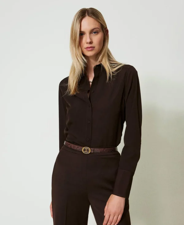 TWINSET Milano Camicia In Crêpe De Chine | Bluse E Camicie