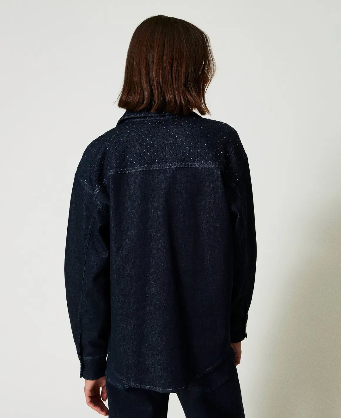 TWINSET Milano Camicia In Jeans Con Strass | Bluse E Camicie