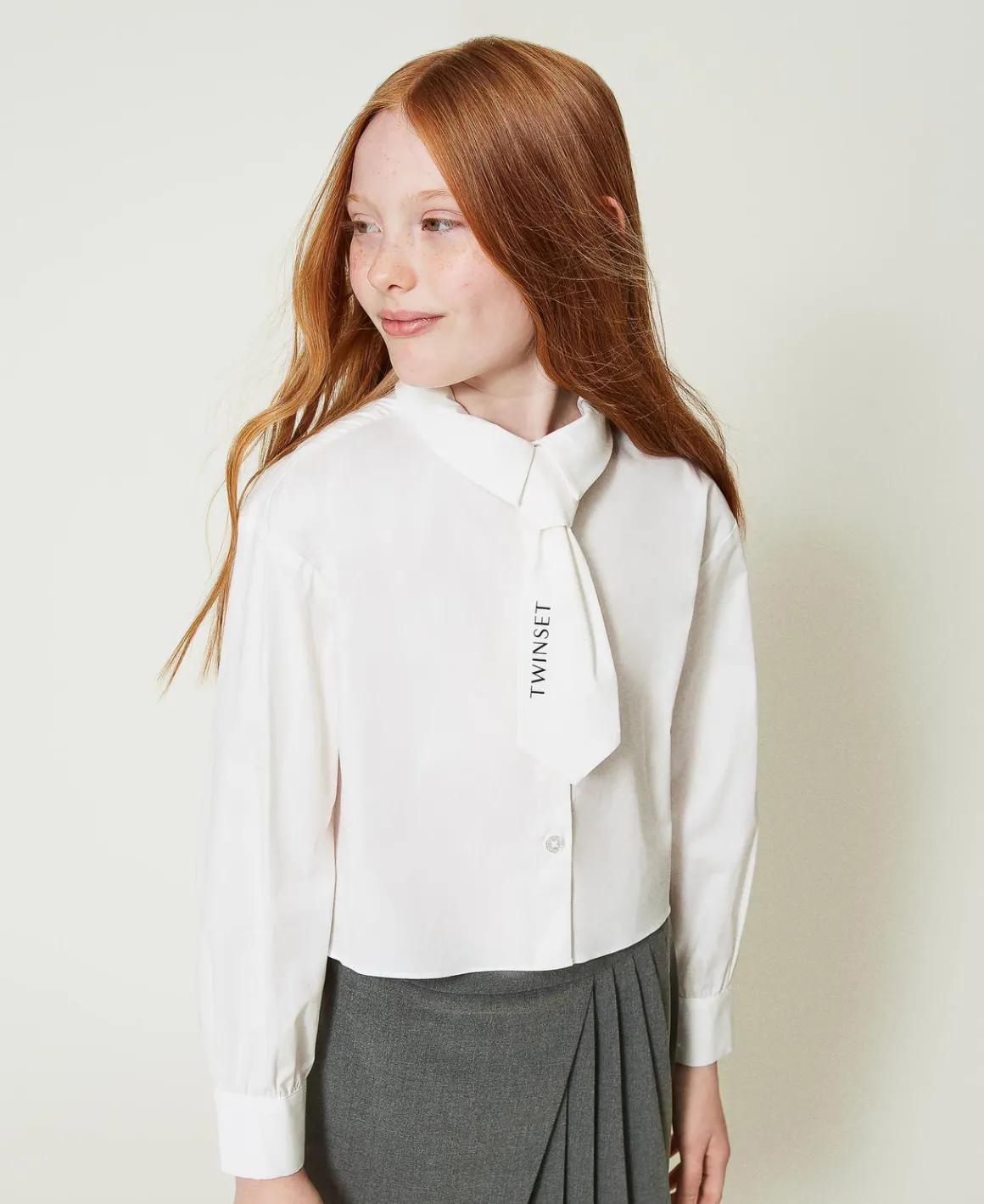 TWINSET Milano Camicia In Popeline Con Cravatta | Bluse E Camicie