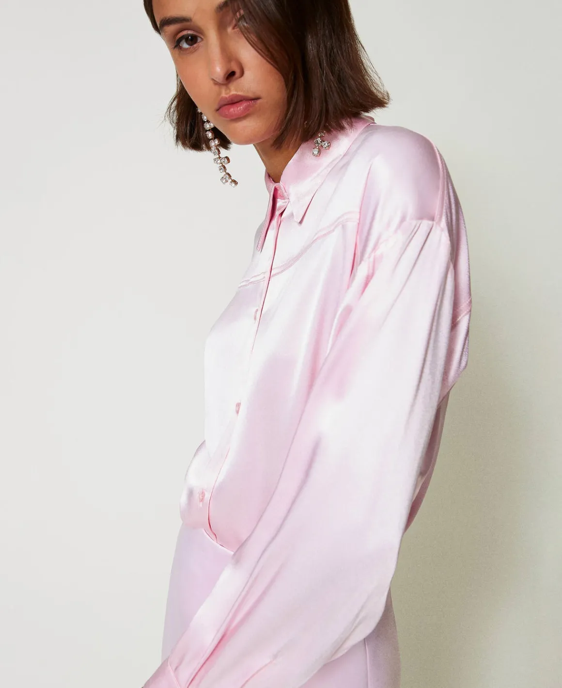 TWINSET Milano Camicia In Raso Martellato | Bluse E Camicie
