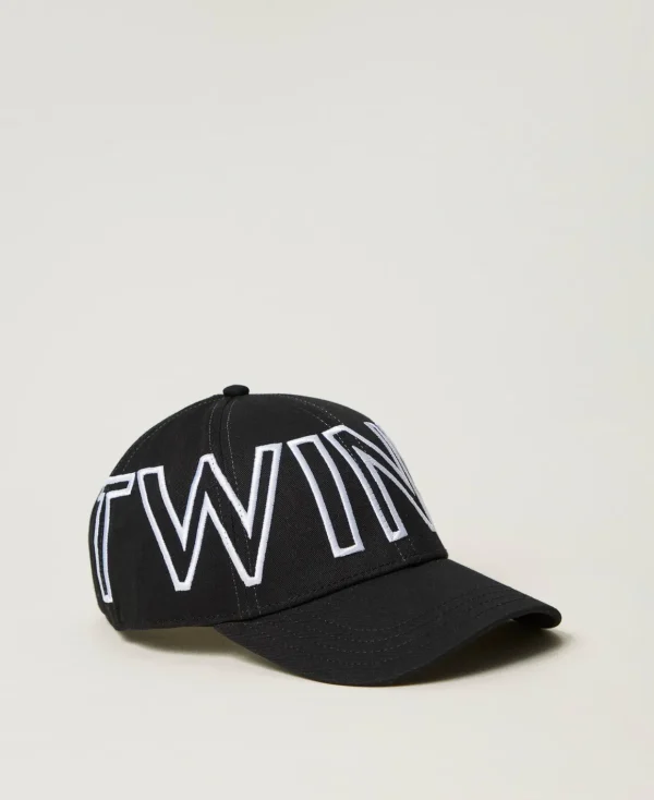 TWINSET Milano Cappello Da Baseball Con Maxi Logo | Cappelli