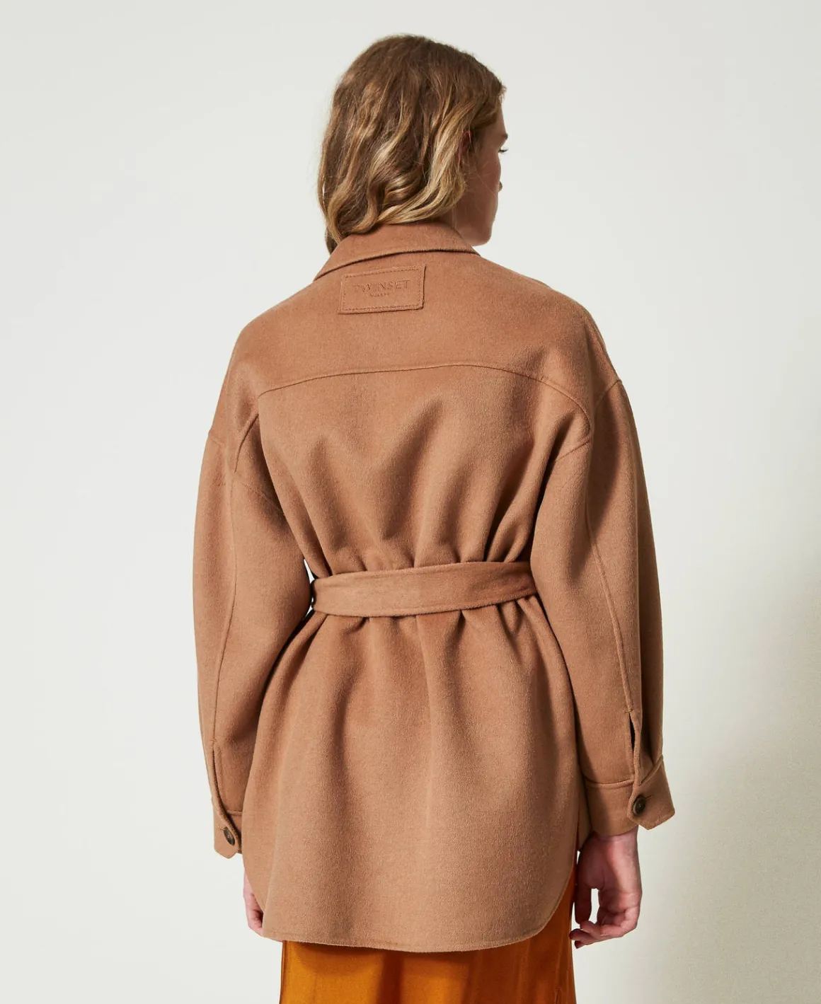 TWINSET Milano Cappotto Caban In Panno Double Misto Lana | Cappotti E Trench
