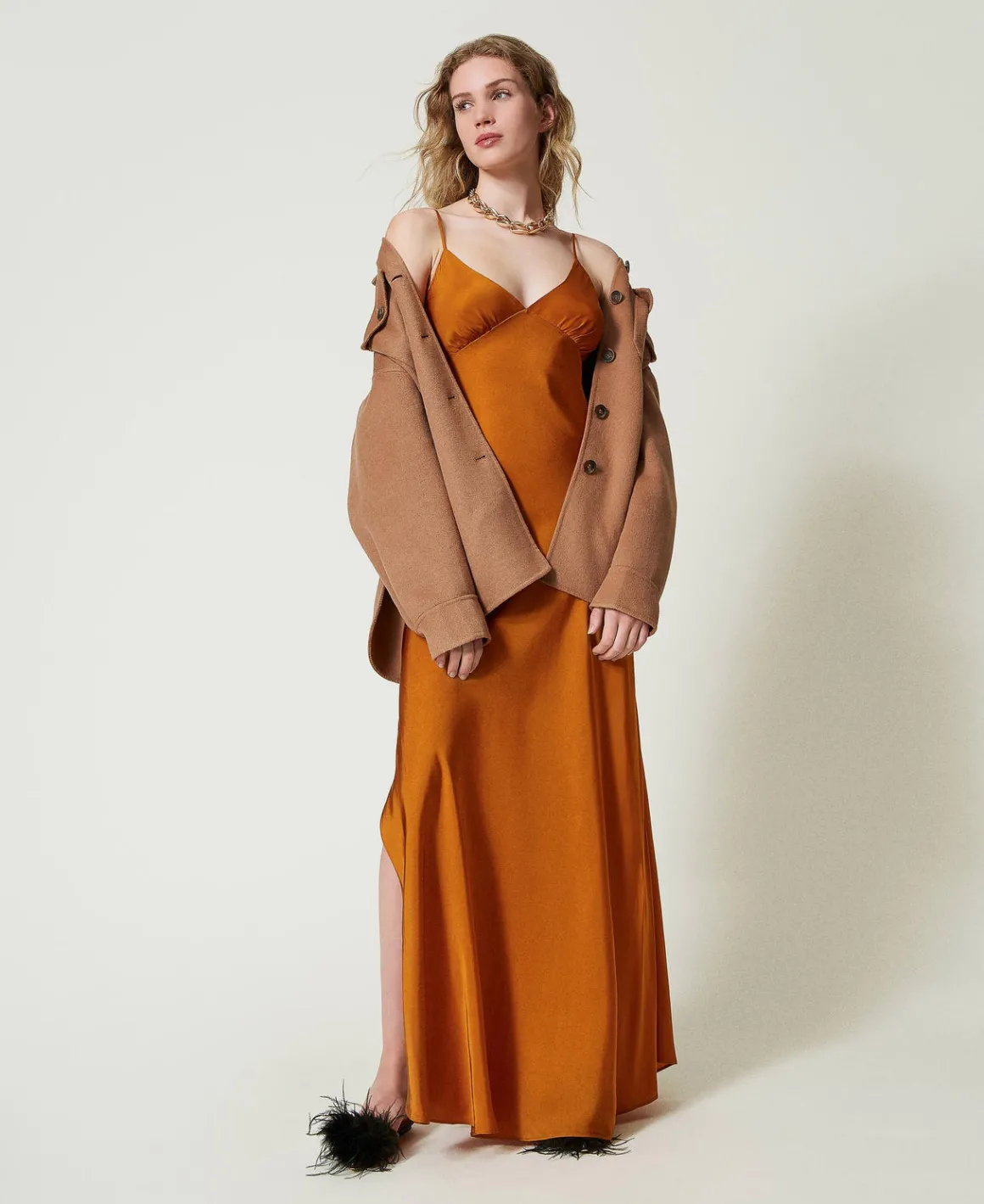 TWINSET Milano Cappotto Caban In Panno Double Misto Lana | Cappotti E Trench