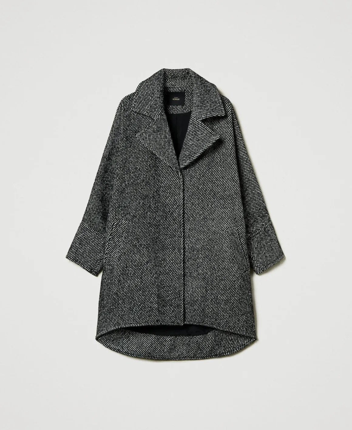 TWINSET Milano Cappotto Corto In Panno Bicolor | Cappotti E Trench