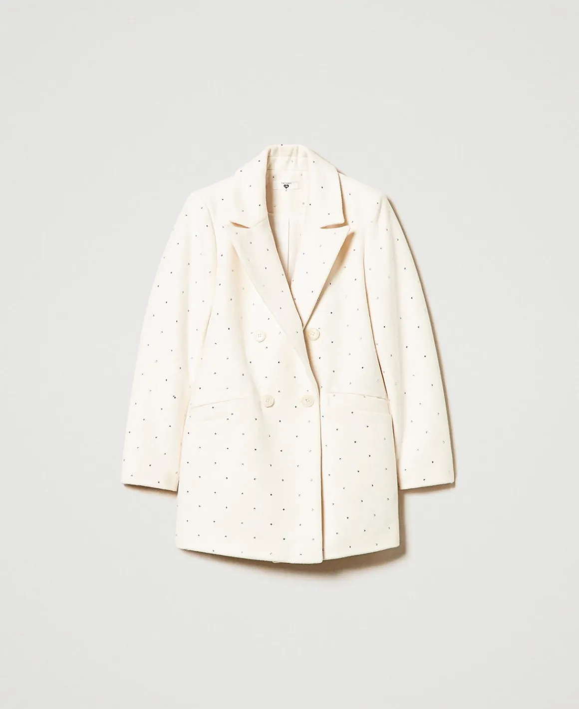 TWINSET Milano Cappotto Corto In Panno Con Strass | Cappotti E Trench