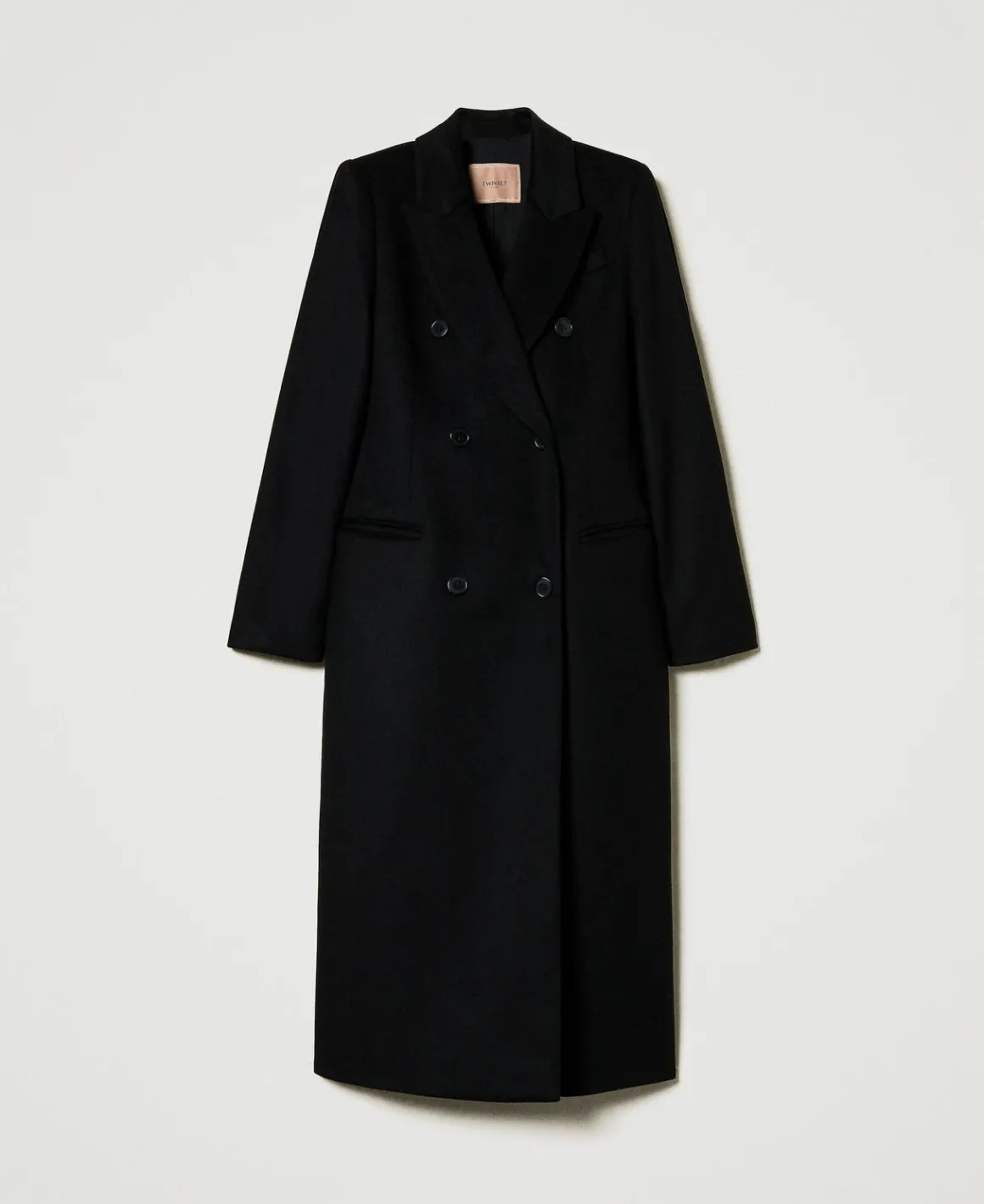 TWINSET Milano Cappotto Di Linea Dritta In Misto Lana | Cappotti E Trench