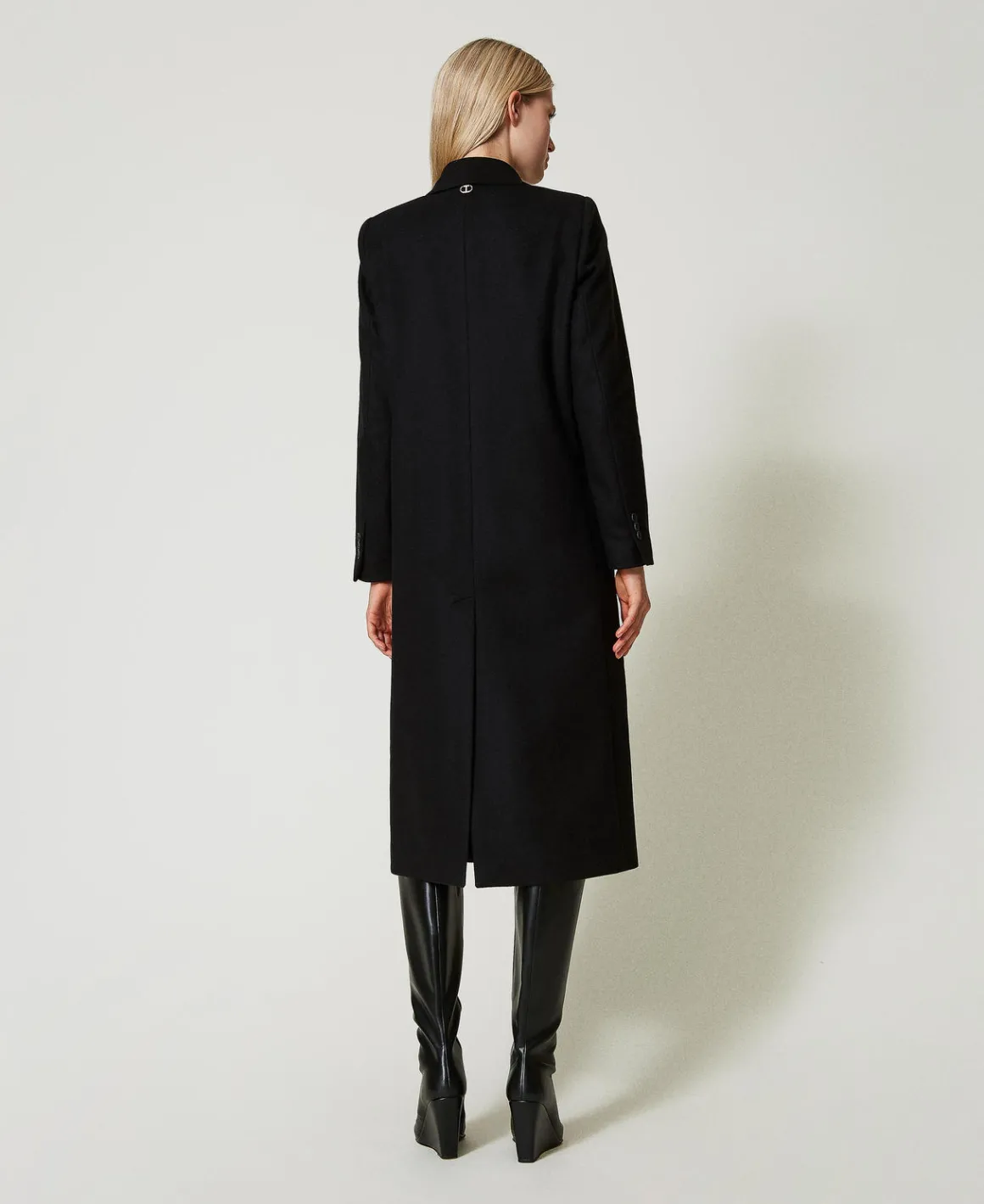 TWINSET Milano Cappotto Di Linea Dritta In Misto Lana | Cappotti E Trench