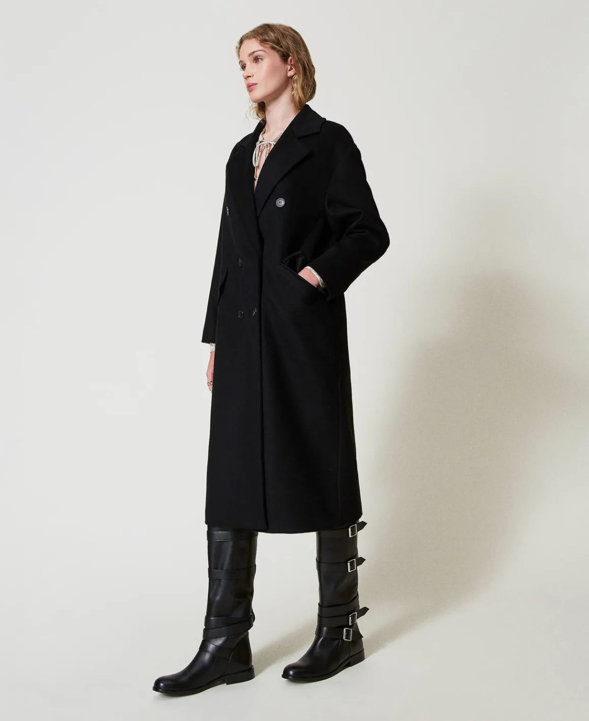 TWINSET Milano Cappotto Di Linea Morbida In Misto Lana | Cappotti E Trench