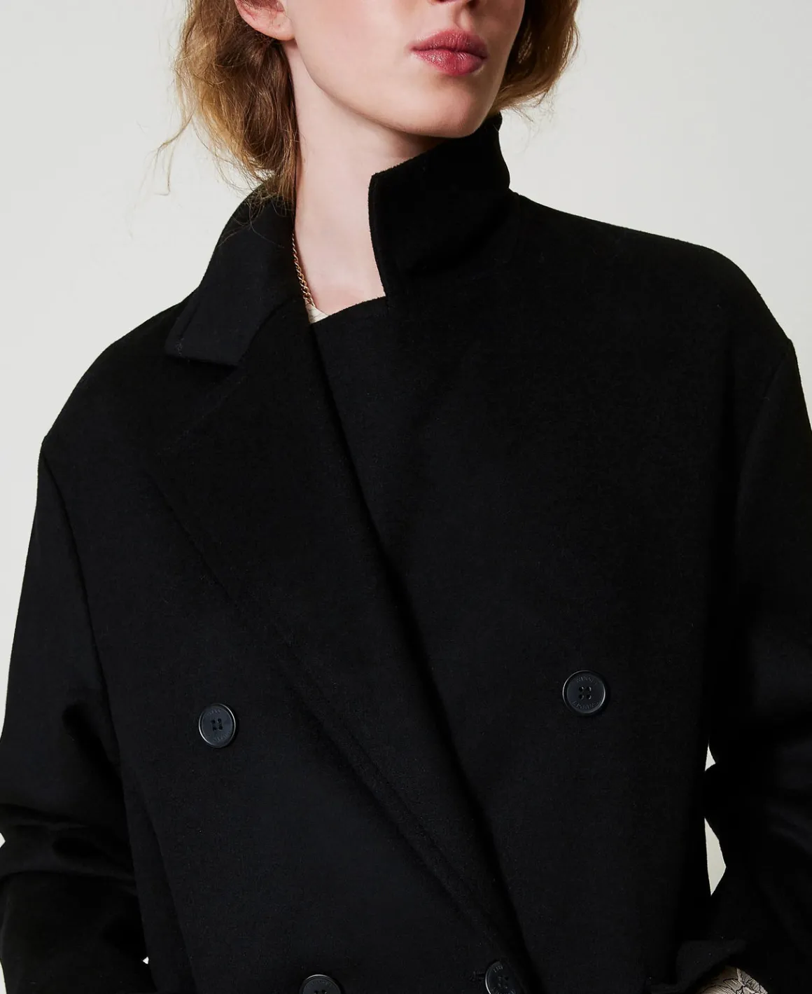 TWINSET Milano Cappotto Di Linea Morbida In Misto Lana | Cappotti E Trench
