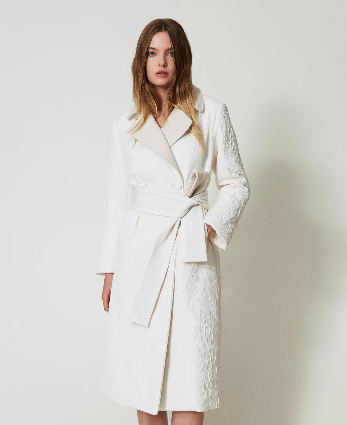 TWINSET Milano Cappotto Doppiopetto Goffrato | Cappotti E Trench