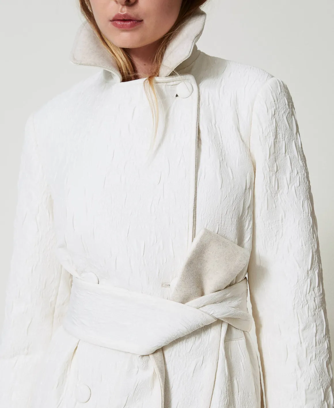TWINSET Milano Cappotto Doppiopetto Goffrato | Cappotti E Trench